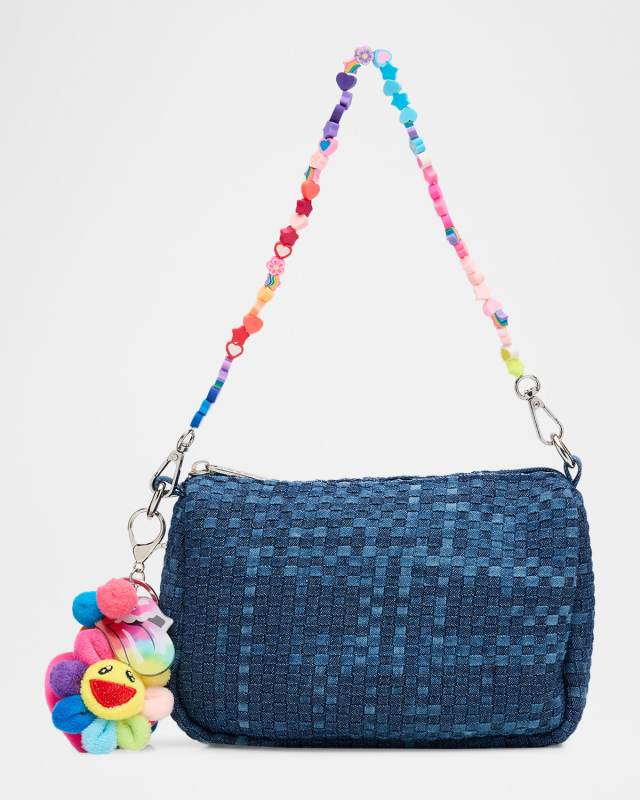 Girl's Denim Woven Shoulder Bag